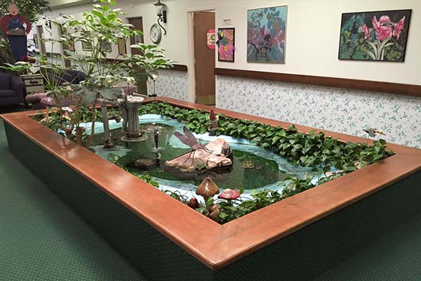 Gardens indoor water feature